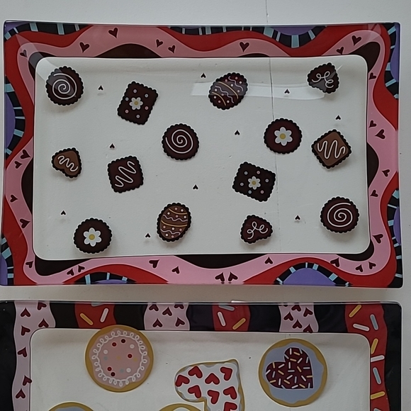 Set of 2 Ganz dessert trays - Picture 3 of 6